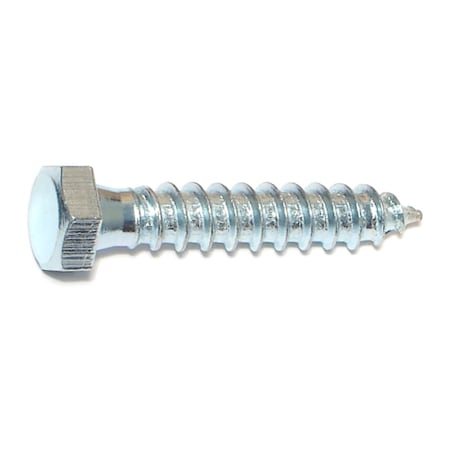 Midwest Fastener Lag Screw, 3/8 in, 2 in, Steel, Zinc Plated Hex Hex Drive, 15 PK 35023